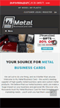 Mobile Screenshot of mymetalbusinesscard.com